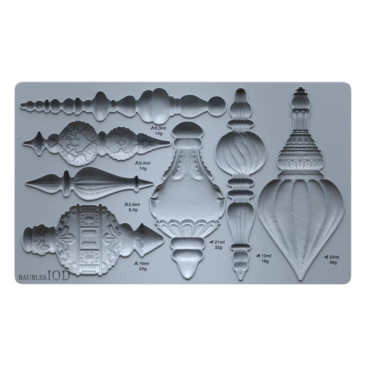 IOD - Baubles Decor Moulds 6x10