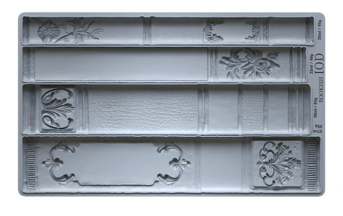 IOD - Bookish Decor Mould (6" x 10")