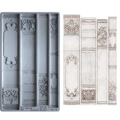 IOD - Bookish Decor Mould (6" x 10")