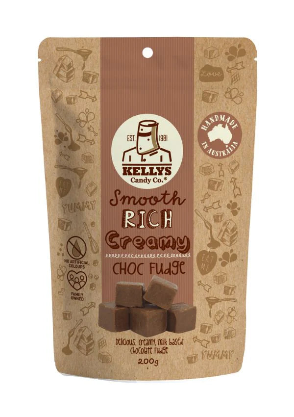 Kellys Choc Fudge - Pouch 200g