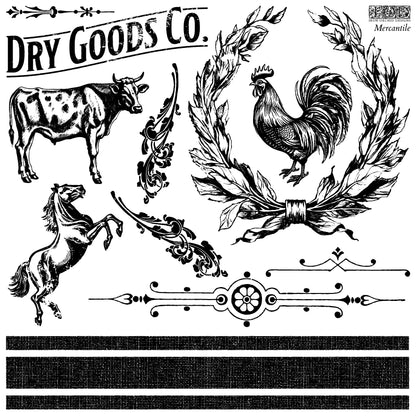 IOD - Mercantile Decor Stamp 12x12