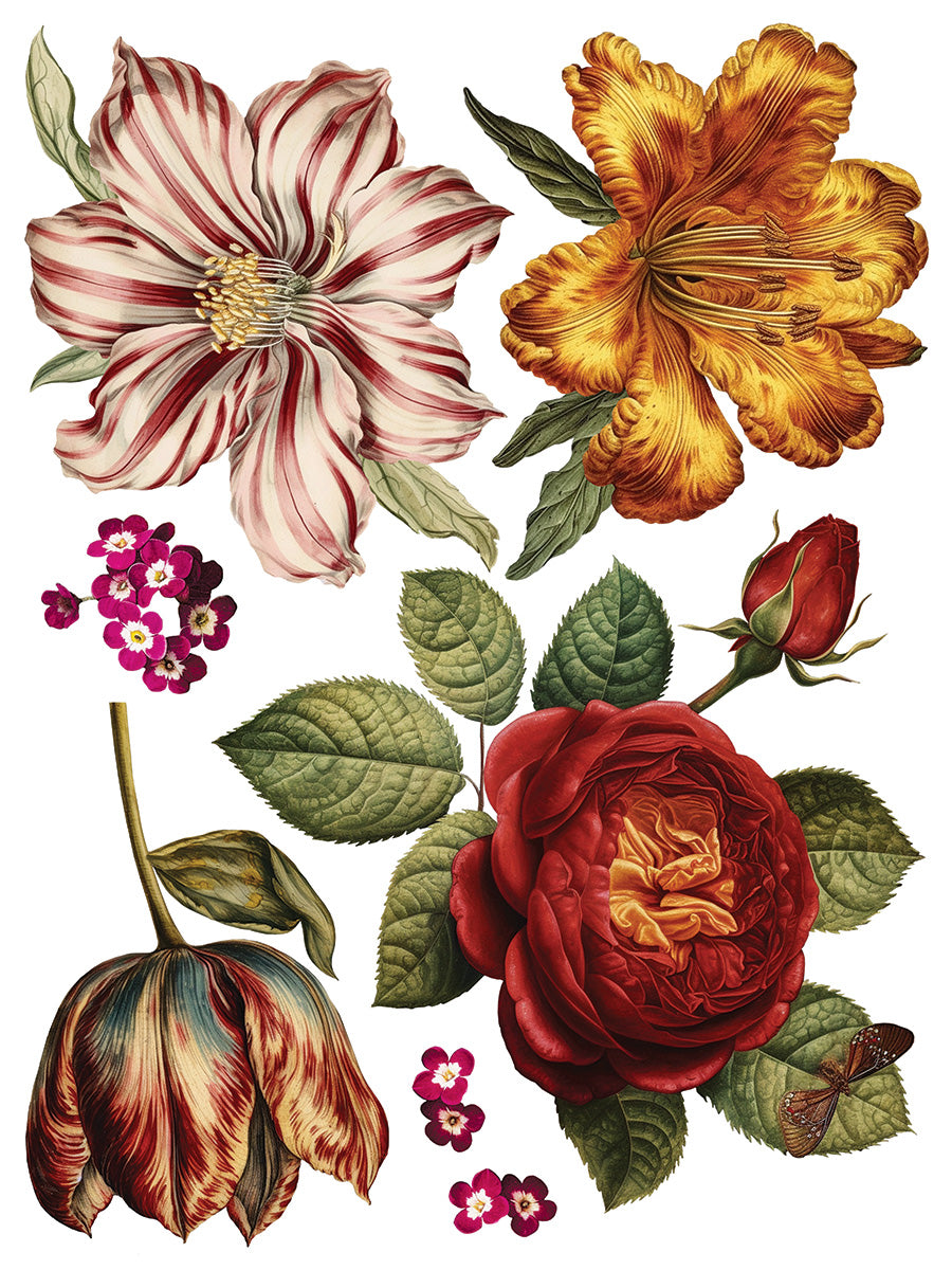 IOD | Collage de fleurs Transfer