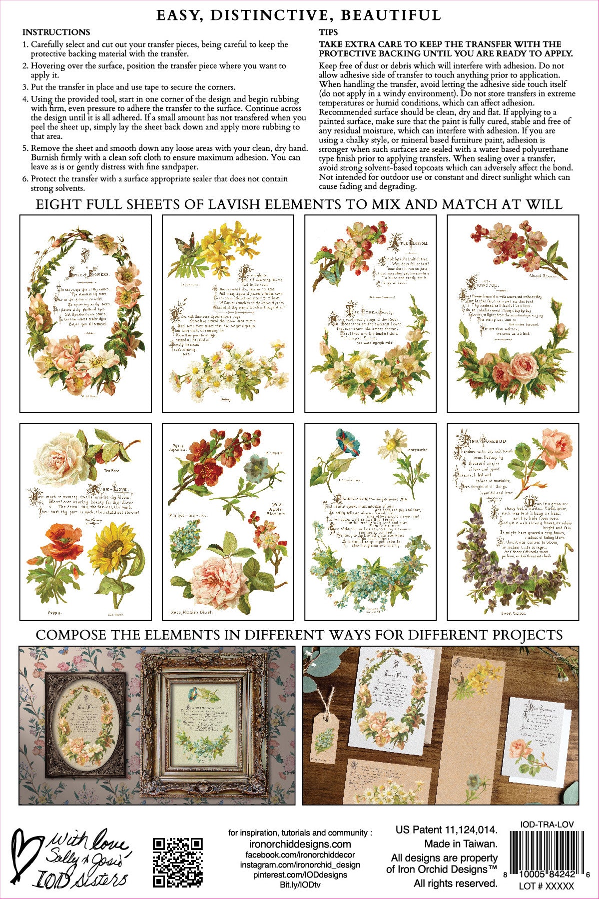 IOD | Lovers of Flowers Transfers