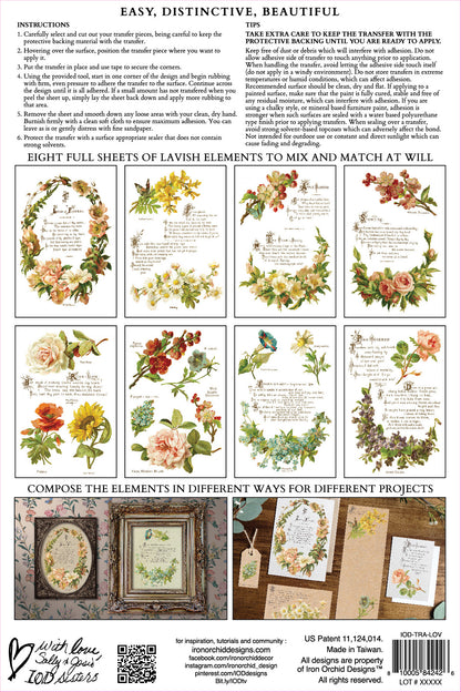 IOD - Lovers of Flowers Decor Transfer