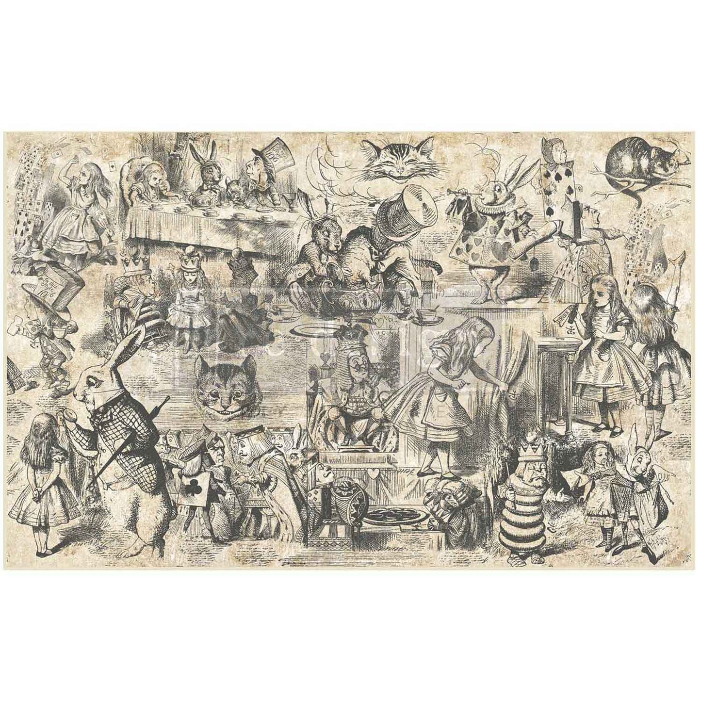 Redesign Decoupage Decor Tissue Paper -Dreaming in Wonderland - 1 sheet, 19.5"x30"