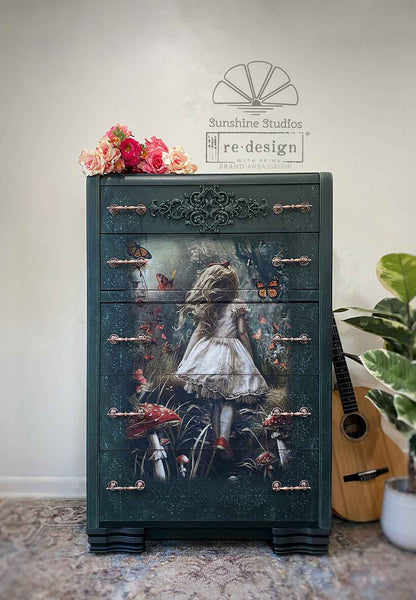 Redesign A1 Decoupage Fiber - Dreamlike Trails - 1 sheet, 23.4"x33.1" (59cm x 84cm)