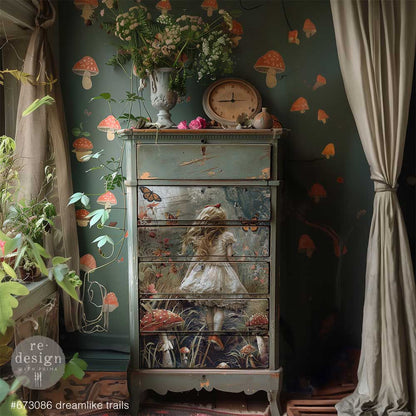 Redesign A1 Decoupage Fiber - Dreamlike Trails - 1 sheet, 23.4"x33.1" (59cm x 84cm)