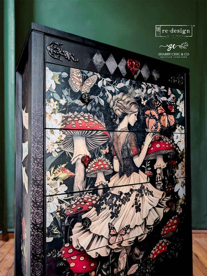 Redesign A1 Decoupage Fiber - Enigmatic Realm - 1 sheet, 23.4"x33.1"