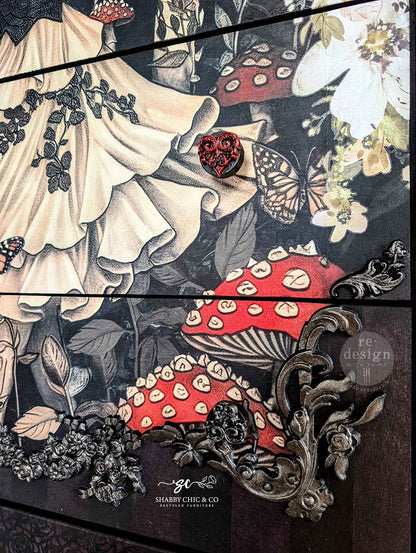 Redesign A1 Decoupage Fiber - Enigmatic Realm - 1 sheet, 23.4"x33.1"