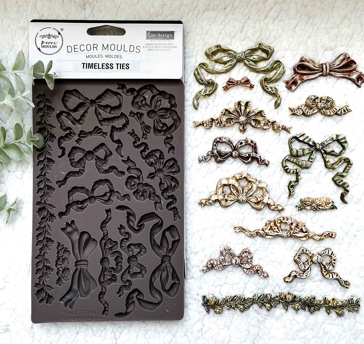 Redesign Decor Moulds -  Timeless Ties – 1 pc, 5″x8″x8mm