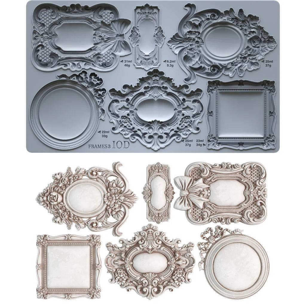 IOD - Frames 3 Decor Mould (6" x 10")