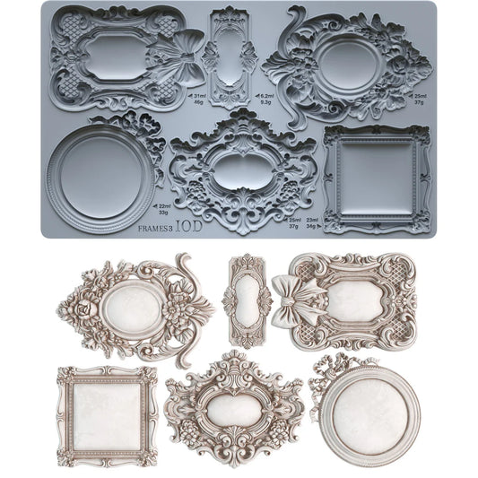 IOD - Frames 3 Decor Mould (6" x 10")