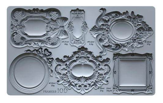 IOD - Frames 3 Decor Mould (6" x 10")