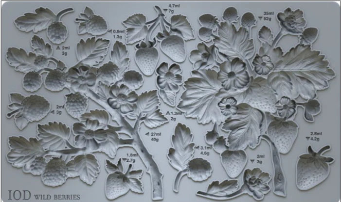 IOD - Wild Berries Decor Mould, 6x10