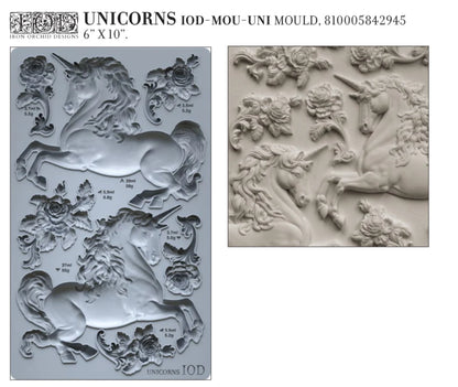 IOD - Unicorns Decor Mould 15.24cm x 25.4cm