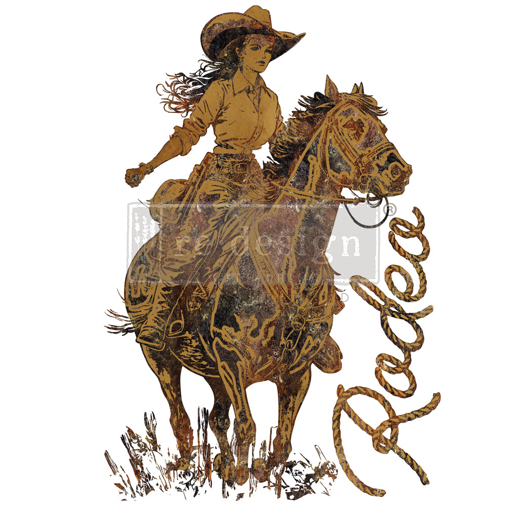 Decor Transfers - Galloping Grace - total sheet size 24"x35", cut into 2 sheets