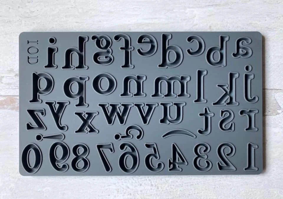 IOD - Harper Alphabet Decor Mould 6x10