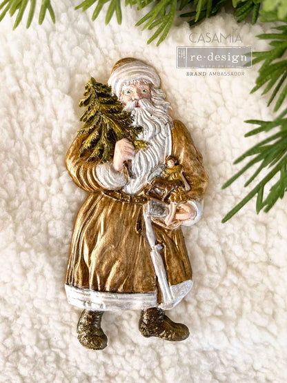 Redesign Decor Moulds® - Holiday Greetings - 1 pc, 5"x8"x8mm (12.7cm x 20.3cm)