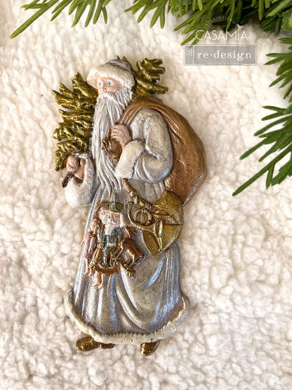 Redesign Decor Moulds® - Holiday Greetings - 1 pc, 5"x8"x8mm (12.7cm x 20.3cm)