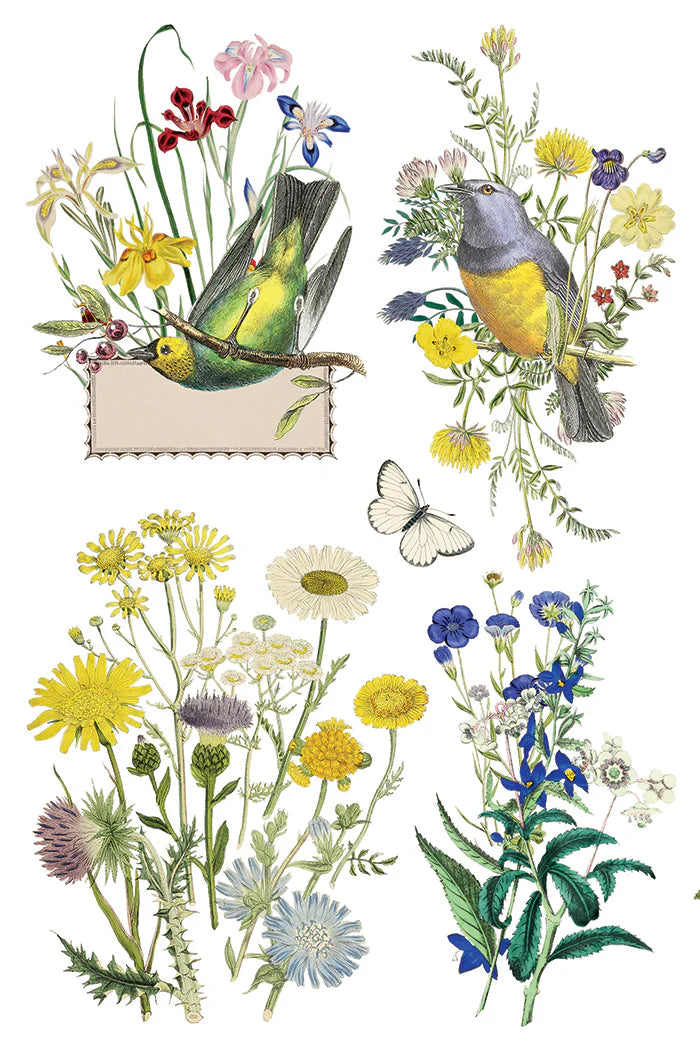 IOD - Flora Greca Decor Transfer  20.32cm x 30.48cm