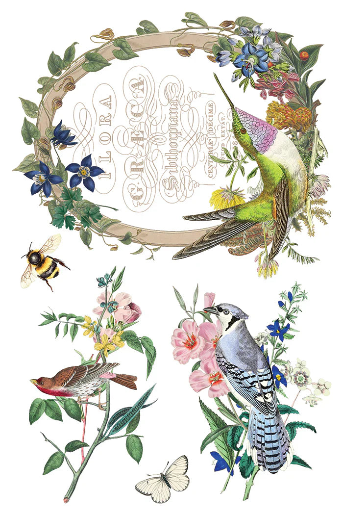 IOD - Flora Greca Decor Transfer  20.32cm x 30.48cm