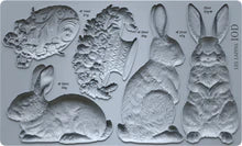 IOD - Les Lapins Decor Mould 15.24cm x 25.4cm