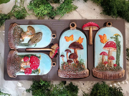 Redesign Decor Moulds  - Enchanted Shroom - 1 pc, 5"x10"x8mm