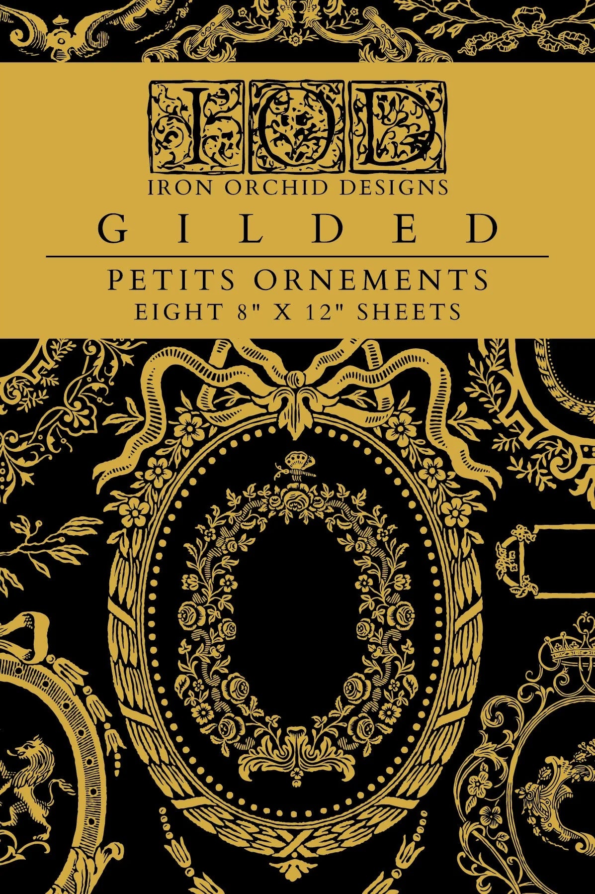 IOD - Petits Ornements Gilded Foil Transfer, 8x12 pad