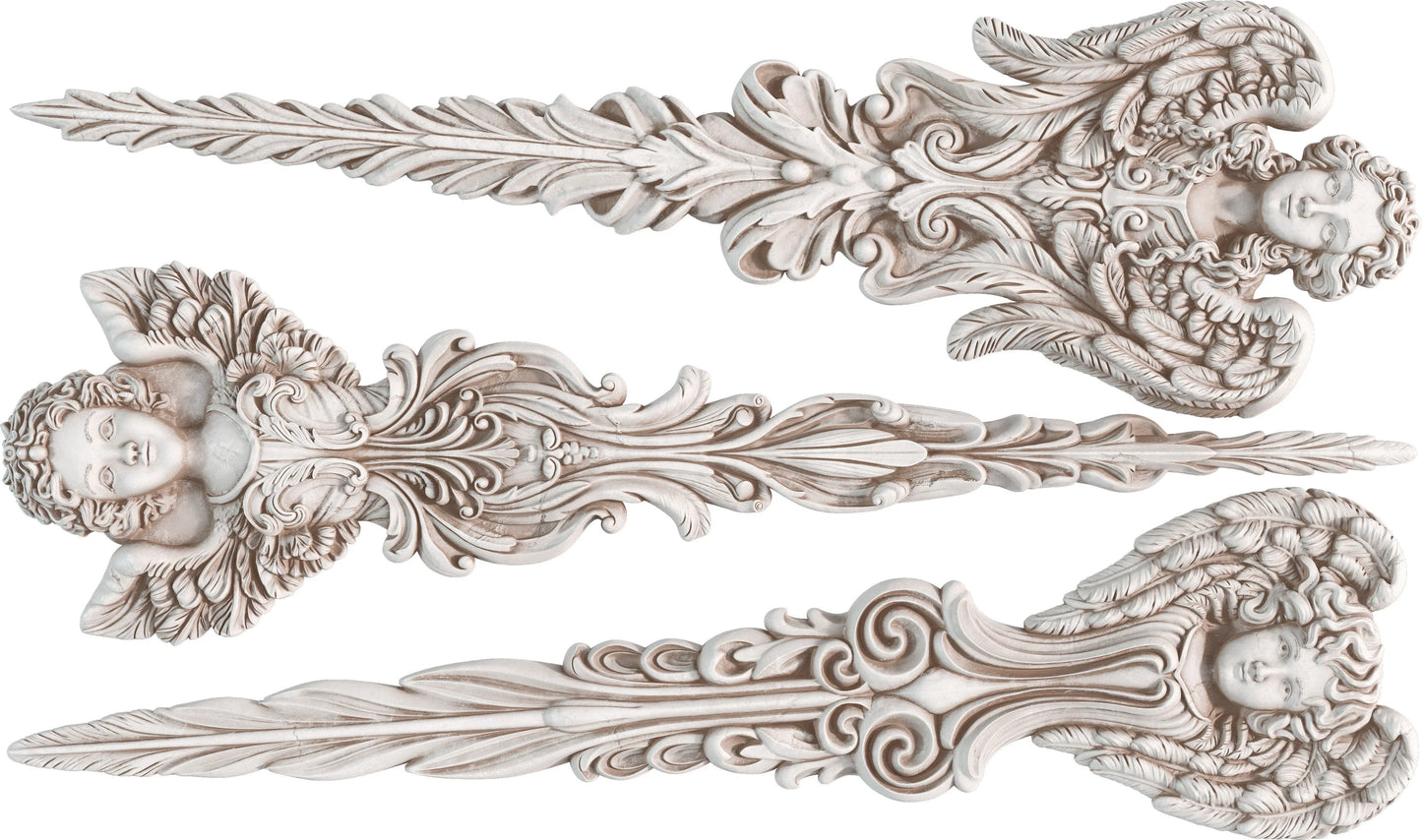 IOD- Angelic Tapers Decor Mould 6x10