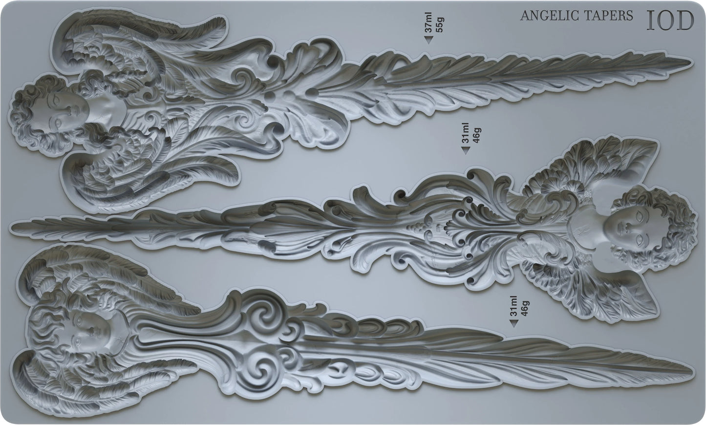 IOD- Angelic Tapers Decor Mould 6x10