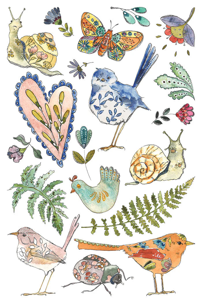 IOD - Fern Fables Decor Transfer (20.32cm x 30.48cm)