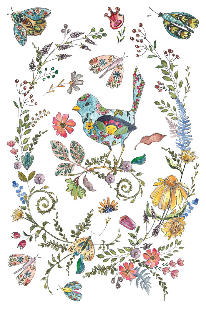 IOD - Fern Fables Decor Transfer (20.32cm x 30.48cm)