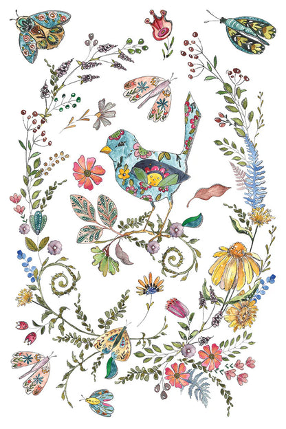 IOD - Fern Fables Decor Transfer (20.32cm x 30.48cm)