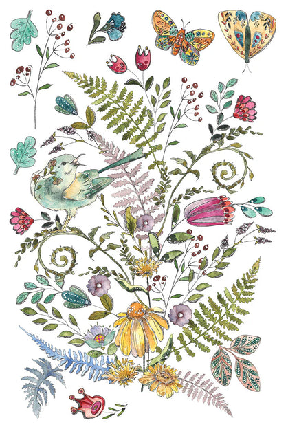 IOD - Fern Fables Decor Transfer (20.32cm x 30.48cm)