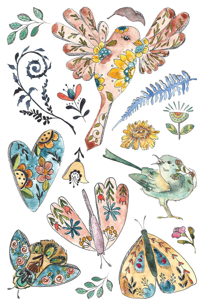 IOD - Fern Fables Decor Transfer (20.32cm x 30.48cm)
