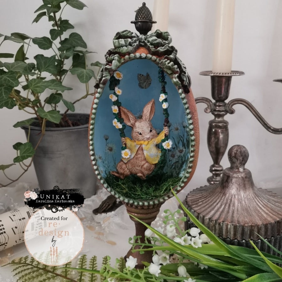 Redesign Decor Moulds® –  Bunny Trail Tales – 1 pc, 5″x8″x8mm