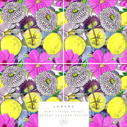 Lemons - Mint Tissue Paper