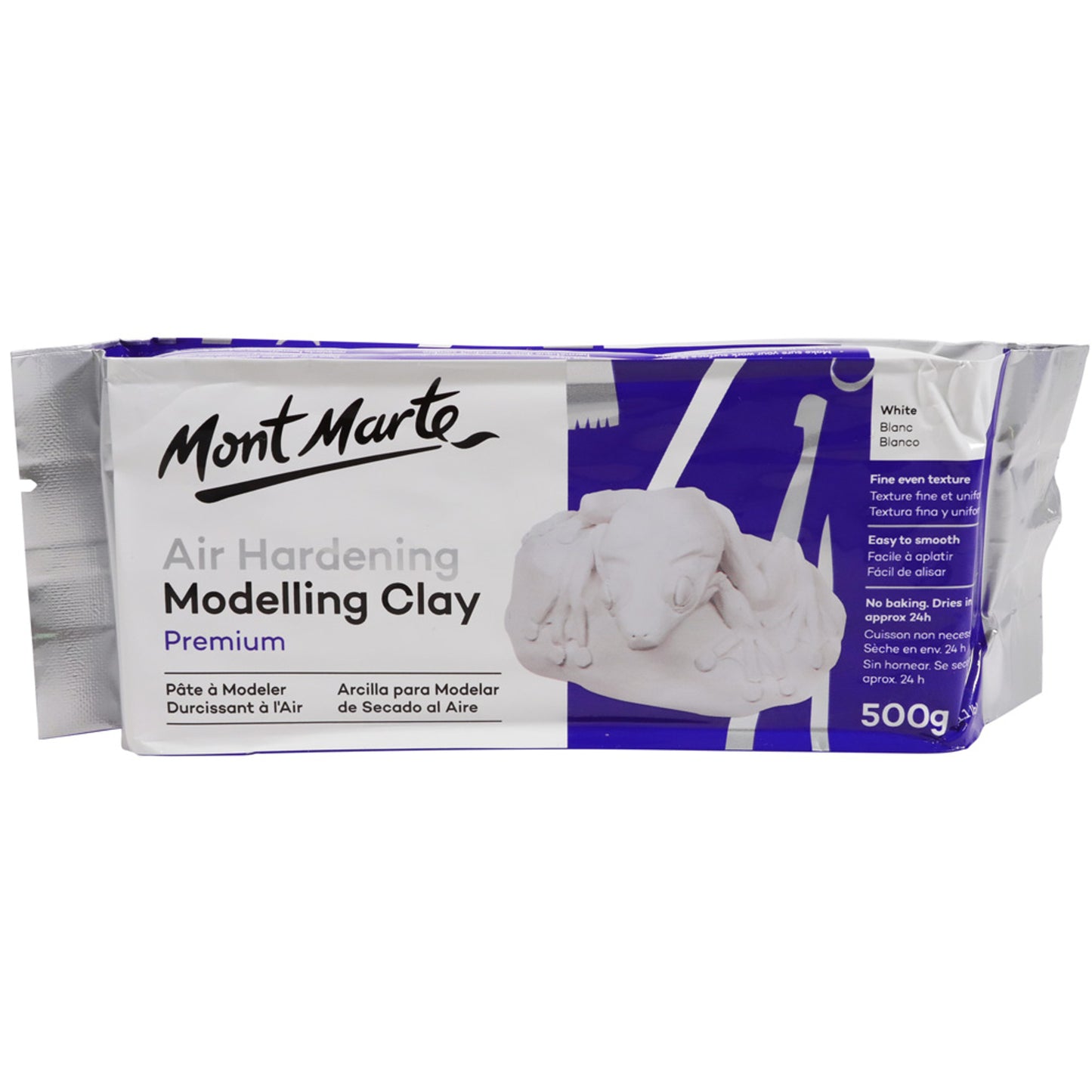Air Hardening Modelling Clay - (500g White)