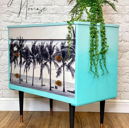 Palm Trees - Mint Decoupage Paper