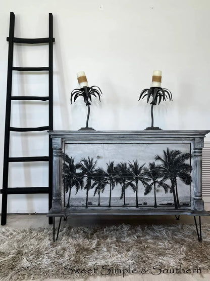 Palm Trees - Mint Decoupage Paper