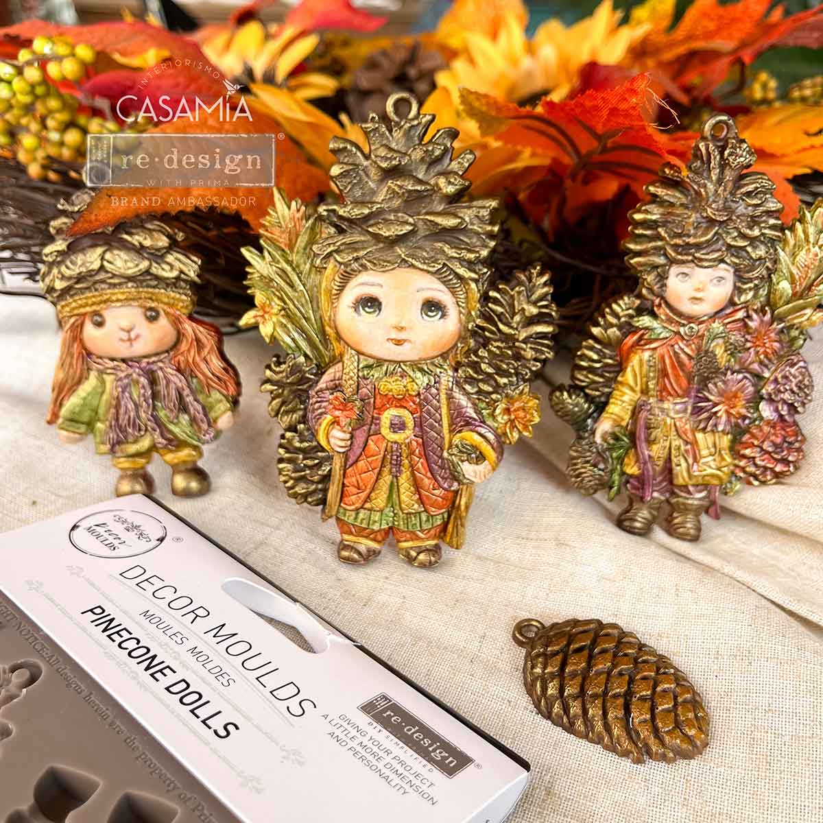 Redesign Decor Moulds® - Pinecone Dolls - 1 pc, 5"x8"x8mm