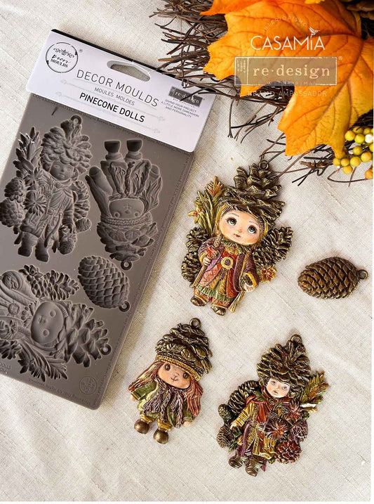 Redesign Decor Moulds® - Pinecone Dolls - 1 pc, 5"x8"x8mm