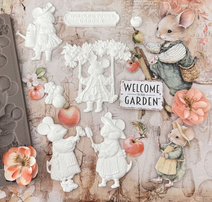 Redesign Decor Moulds - Homegrown Collection  –  Sweet Garden  – 1 pc, 5″x8″x8mm