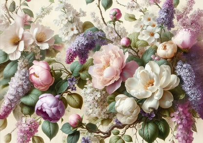 Spring Serenade - Mint Decoupage Paper