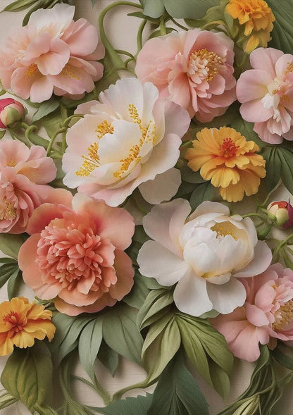 Summer Blush - Mint Decoupage Paper