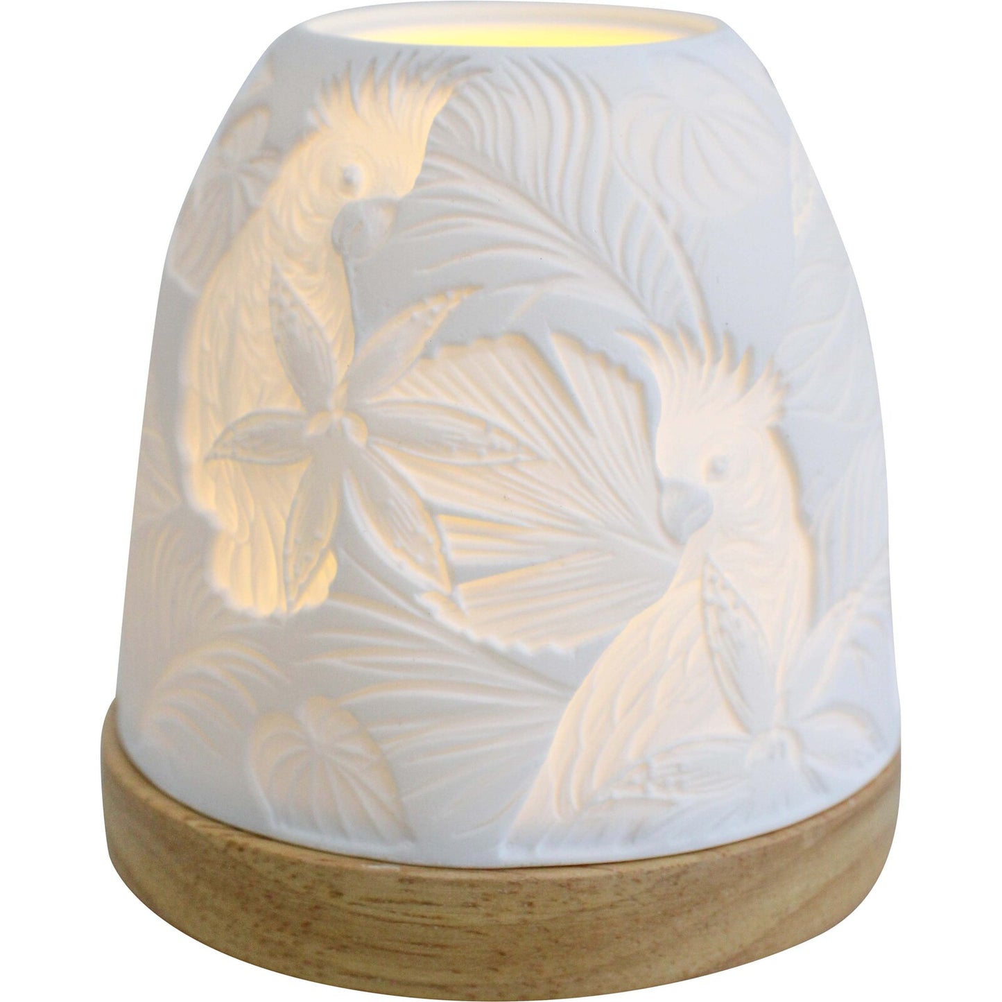 Porcelain Tealight Holder Parrot