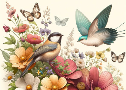 The Friendly Garden - Mint Decoupage Paper