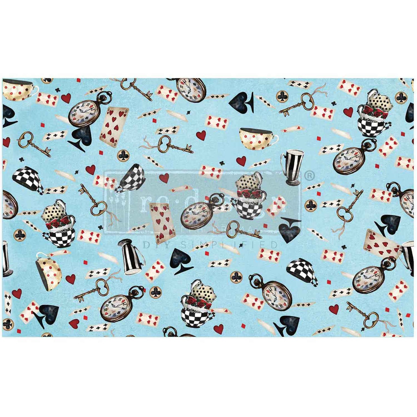 Redesign Decoupage Decor Tissue Paper - Wonderland Whimsy - 1 sheet, 19.5"x30"