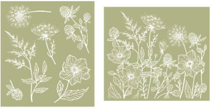 Belles & Whistles | Wildflowers Silkscreen Stencil
