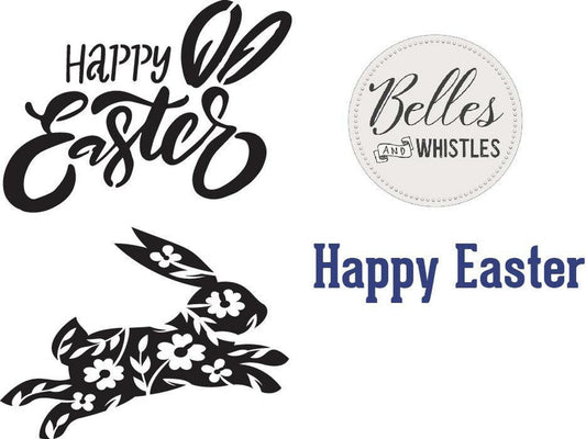 **PRE-ORDER** Belles & Whistles | Happy Easter Stencil